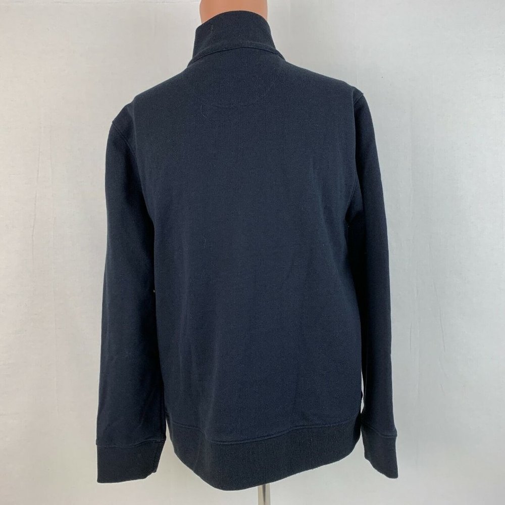 Untuckit Solid Quarter Zip Pullover Sweatshirt Na… - image 3